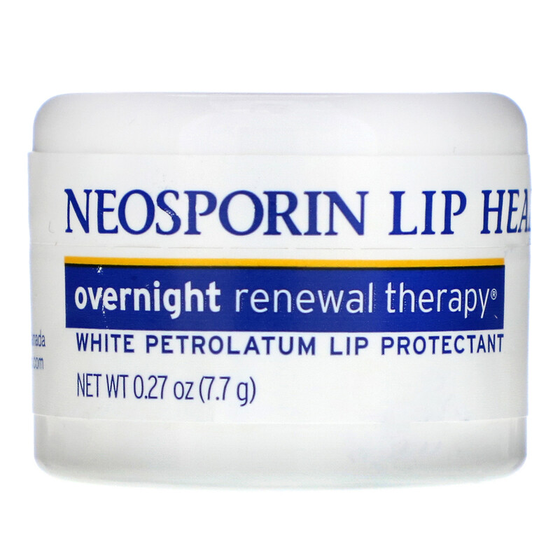 Neosporin, Overnight Renewal Therapy, White Petrolatum Lip Protectant