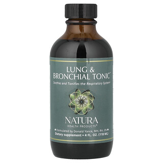 Natura Health Products, Lung & Bronchial Tonic™, Tónico para los pulmones y los bronquios, 118 ml (4 oz. líq.)