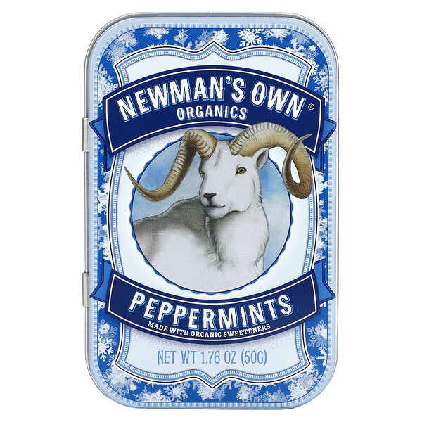 Newman's Own Organics, Organics, Peppermints, 1.76 oz (50 g)