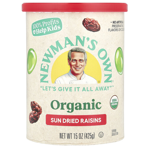 Newman's Own Organics Sun Dried Raisins, 15 oz (425 g)