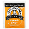 Newman's Own Organics, Herbal Tea, Turmeric Ginger, Caffeine Free,  20 Tea Bags, 1.6 oz (45 g)