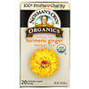 Newman's Own Organics, Herbal Tea, Turmeric Ginger, Caffeine Free,  20 Tea Bags, 1.6 oz (45 g)