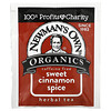 Newman's Own Organics, Caffeine Free, Herbal Tea, Sweet Cinnamon Spice, 20 Tea Bags, 1.41 oz (39 g)