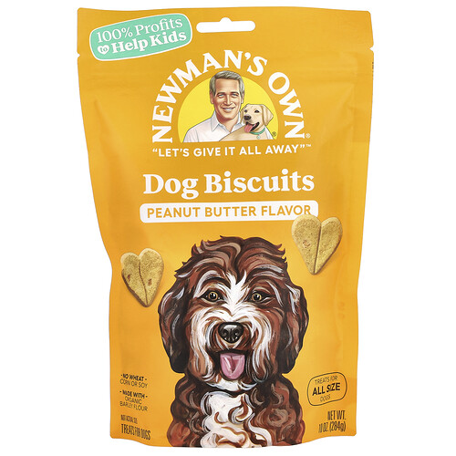Photos - Dog Food Newman's Own Organics Newman's Own Organics, Dog Biscuits, All Size Dogs, Peanut Butter, 10 oz  NEW-61310(284 g)