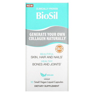 

BioSil, Advanced Collagen Generator, 30 Small Vegan Liquid Capsules