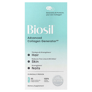 Biosil, Advanced Collagen Generator®（アドバンスドコラーゲンジェネレーター）、液体カプセル30粒