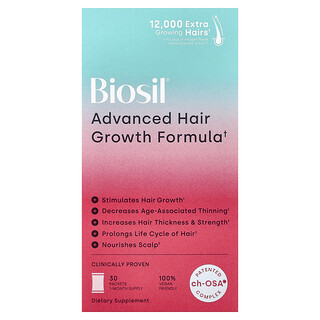 Biosil, Advanced Hair Growth Formula, 30 Packets