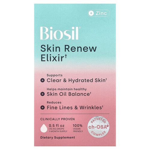 Biosil Skin Renew Elixir + Zinc, 0.5 fl oz (15 ml)