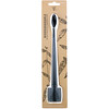 The Natural Family Co., Biodegradable Cornstarch Toothbrush, Pirate Black, Soft, 1 Toothbrush & Stand