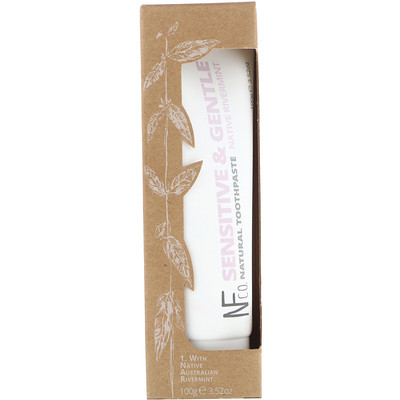 The Natural Family Co. Sensitive & Gentle Natural Toothpaste, Native Rivermint, 3.52 oz (100 g)