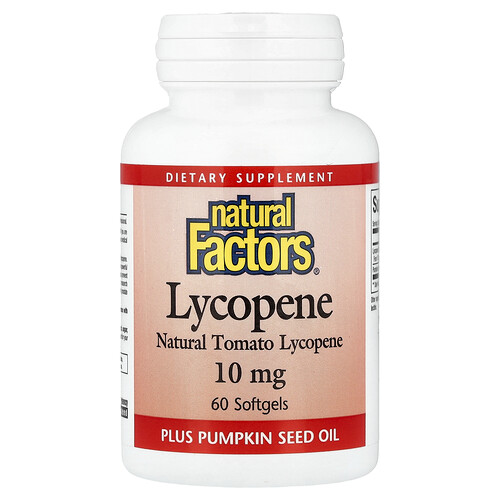 Natural Factors, Lycopene, 10 mg, 60 Softgels