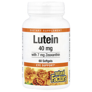 Natural Factors, 루테인, 40mg, 소프트젤 60정