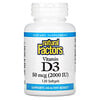Natural Factors, Vitamin D3, 50 mcg (2,000 IU), 120 Softgels