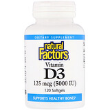 Doctors Best Vitamin D3 125 Mcg 5000 Iu 180 Softgels