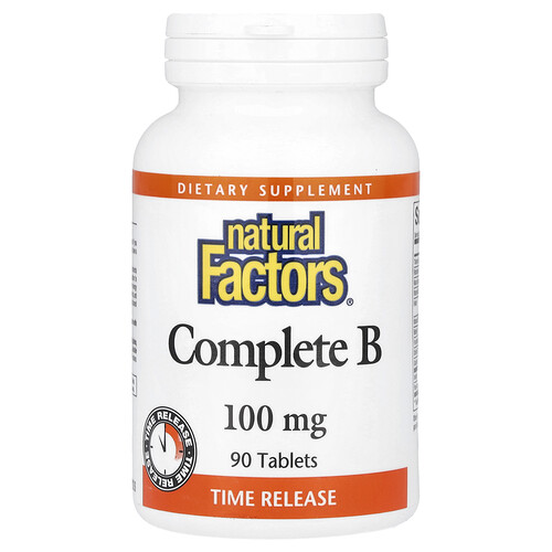 Natural Factors Complete B, 90 Tablets