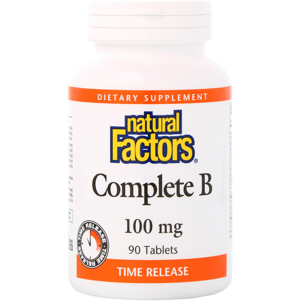 Natural Factors, Complete B, 100 Mg, 90 Tablets - IHerb