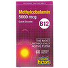 Natural Factors, Vitamina B12, Metilcobalamina, 5000 mcg, 60 comprimidos masticables