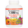 Natural Factors, 100% Natural Fruit Chew C, Peach, Passionfruit and Mango, 500 mg, 90 Chewable Wafers