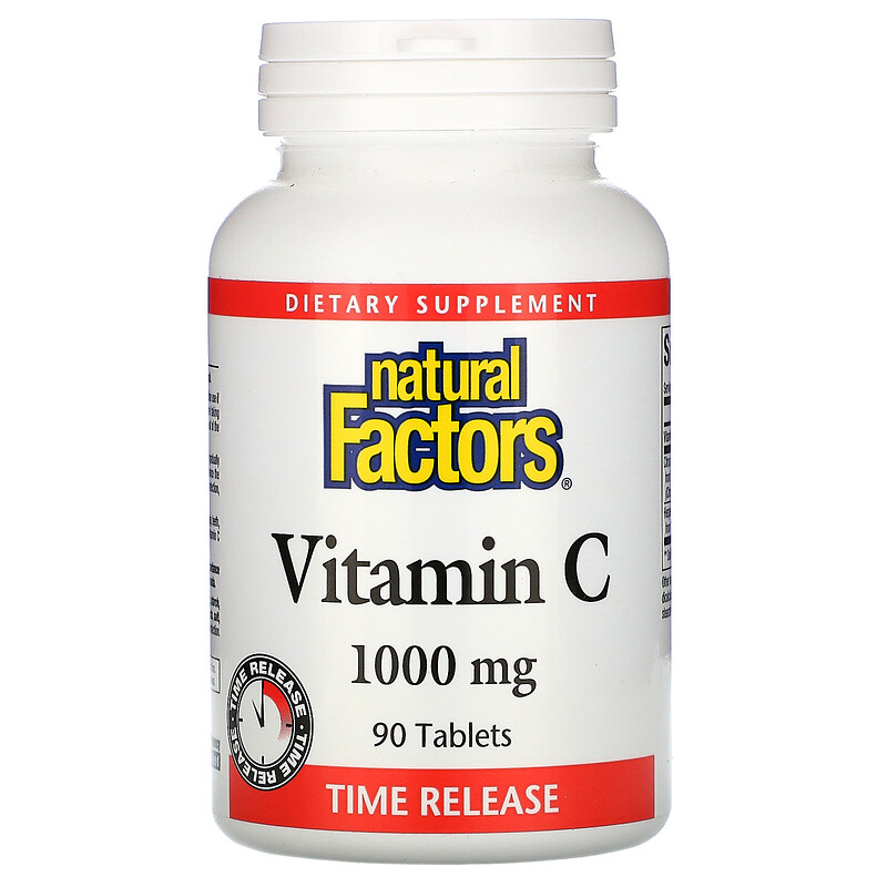Natural Factors, Vitamin C, 1,000 mg, 90 Time Release Tablets iHerb