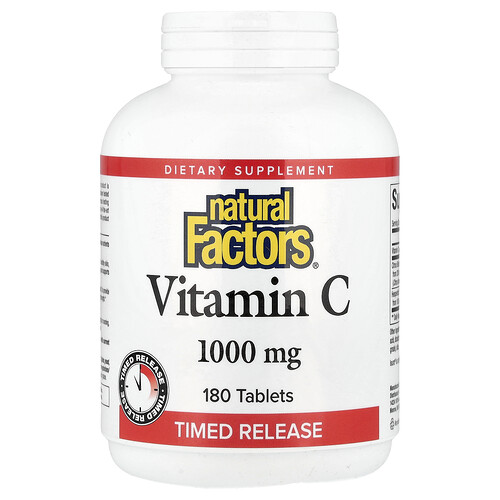 Natural Factors, Vitamin C, Time Release, 1,000 mg, 180 Tablets
