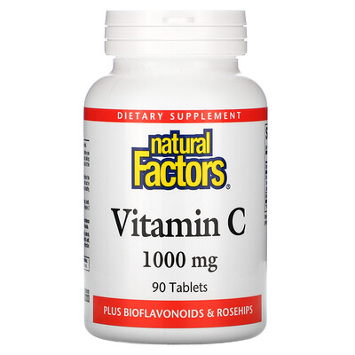 Natural Factors Витамин С с биофлавоноидами, 1000 мг, 90 таблеток