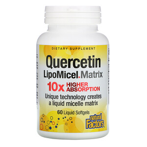 Отзывы о Натурал Факторс, Quercetin LipoMicel Matrix, 60 Liquid Softgels
