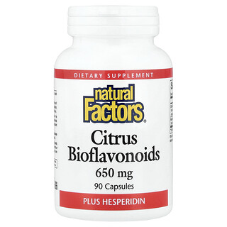 Natural Factors, Bioflavonoïdes d'agrumes et hespéridine, 90 capsules