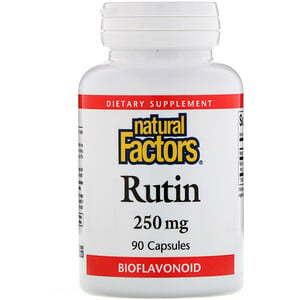Отзывы о Натурал Факторс, Rutin, 250 mg, 90 Capsules