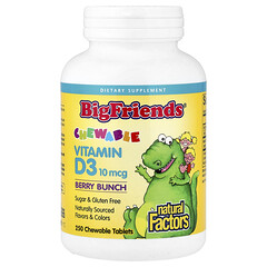 Вітамін D Natural Factors Vitamin D3 10 mcg (400 IU) 250 tabs Berry Bunch (068958015460)
