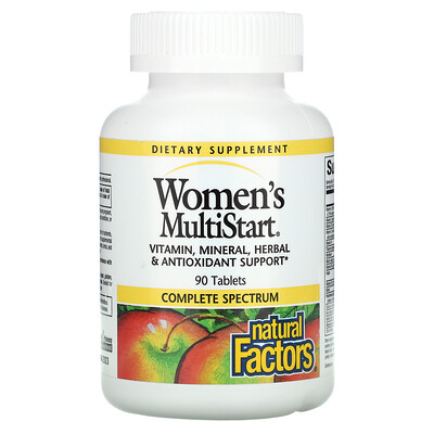 Natural Factors Women's MultiStart, 90 Tablets