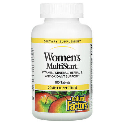 

Natural Factors Women's MultiStart 180 Tablets