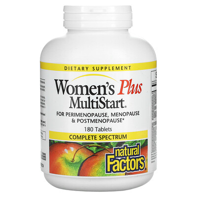 

Natural Factors Women Plus MultiStart, мультивитамины для женщин, 180 таблеток