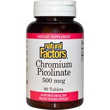 Natural Factors, Хром пиколинат 90 таблеток отзывы
