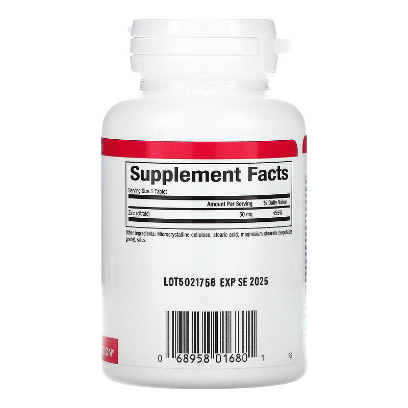 Natural Factors, Zinc Citrate, 50 mg, 90 Tablets iHerb