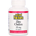 Natural Factors, Zinc Chelate, 25 mg, 90 Tablets - iHerb