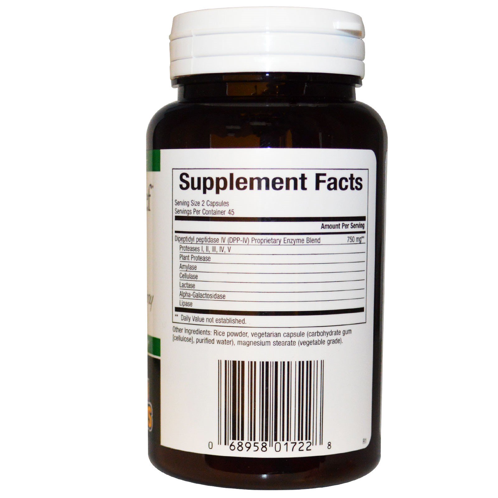 Natural Factors, Gluten Relief Enzymes, Gluten Free, 90 Veggie Caps iHerb