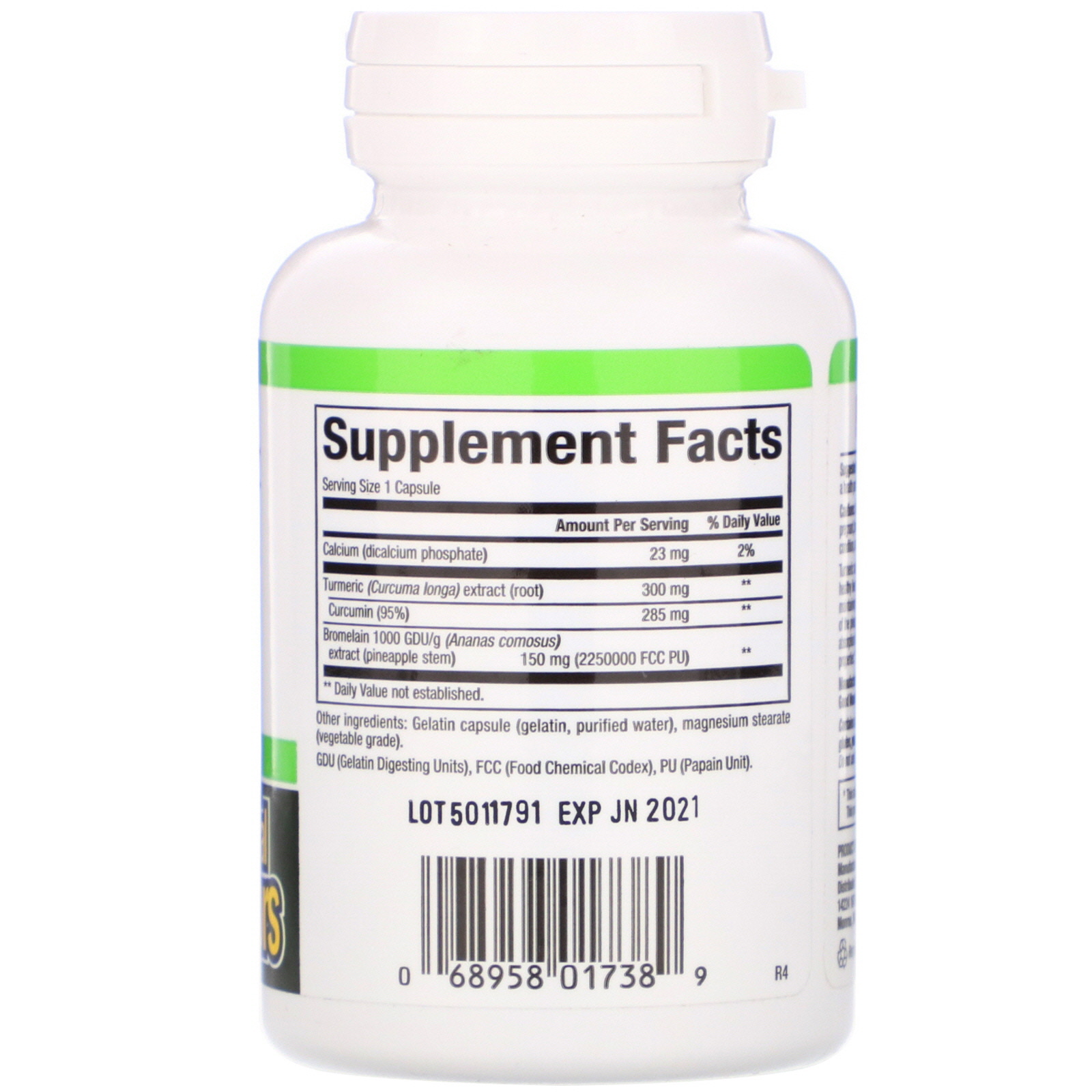 Natural Factors, Turmeric & Bromelain, 450 mg, 90 Capsules iHerb