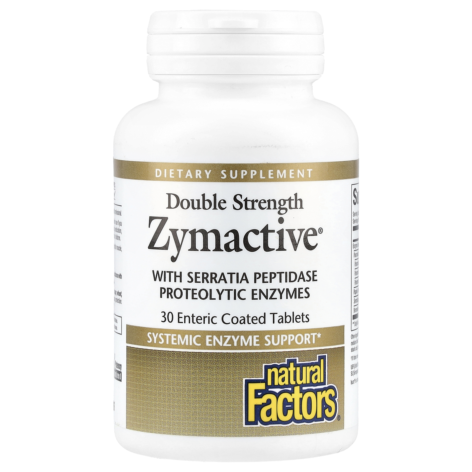 Natural Factors (내추럴팩터스), Zymactive, 장용 코팅 30정 (판매가 중단된 상품)