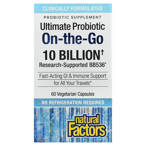 Natural Factors, Ultimate Probiotikum, On-The-Go, 60 vegetarische Kapseln