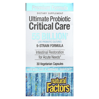 ناتورال فاكتورز‏, بروبيوتيك Ultimate Probiotic، عناية حيوية، 55 مليار وحدة تشكيل مستعمرة، 30 كبسولة نباتية