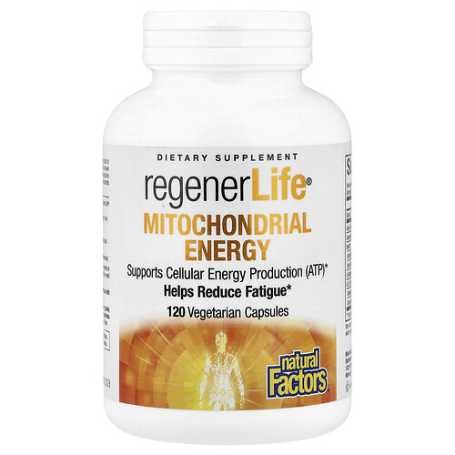 Natural Factors, RegenerLife®, Mitochondrial Function, 120 Vegetarian Capsules