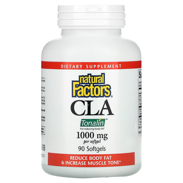 Natural Factors‏, CLA Tonalin, 1000 mg, 90 Softgels