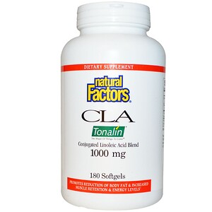 Отзывы о Натурал Факторс, CLA, Conjugated Linoleic Acid Blend, 1000 mg, 180 Softgels