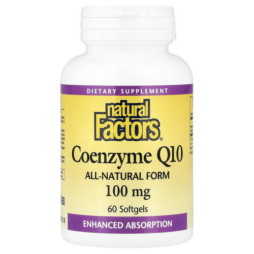 Natural Factors, Coenzyme Q10, 100 mg, 60 Softgels