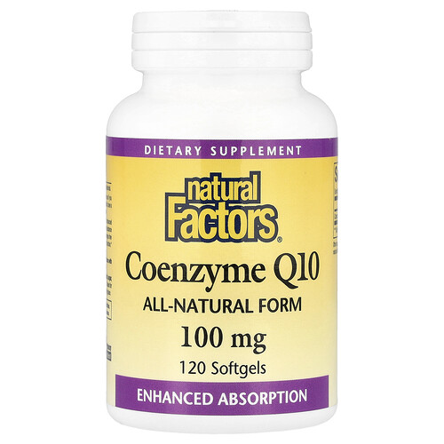 Natural Factors, Coenzyme Q10, 100 mg, 120 Softgels