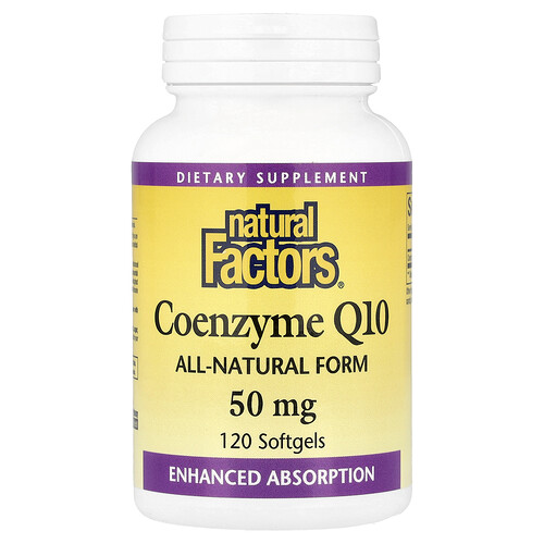 Natural Factors, Coenzyme Q10, 50 mg, 120 Softgels