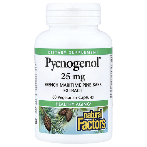 Natural Factors, Pycnogenol®, 25 mg, 60 cápsulas vegetales