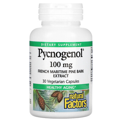 

Natural Factors Pycnogenol 100 mg 30 Vegetarian Capsules