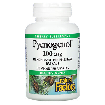 Natural Factors Pycnogenol, 100 mg, 30 Vegetarian Capsules