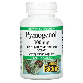 Natural Factors, Pycnogenol 100 mg, 30 Vegetarian Capsules